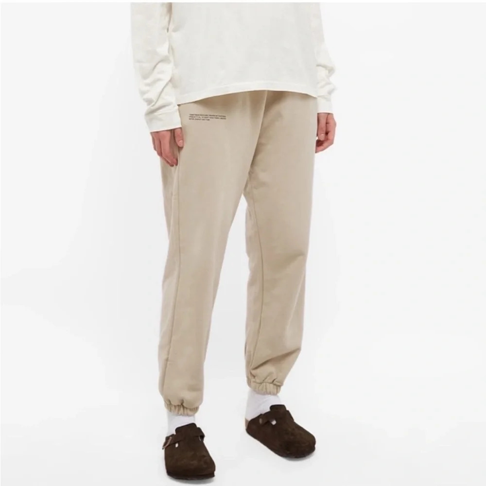Pangaia 365 signature unisex recycled & organic cotton track pants Stone Medium